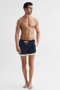 Reiss Surf Badehose Mit Kordelzug Und Kontrastbesatz