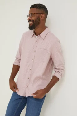 Fatface Hemd Mit Geometrischem Muster, Pink