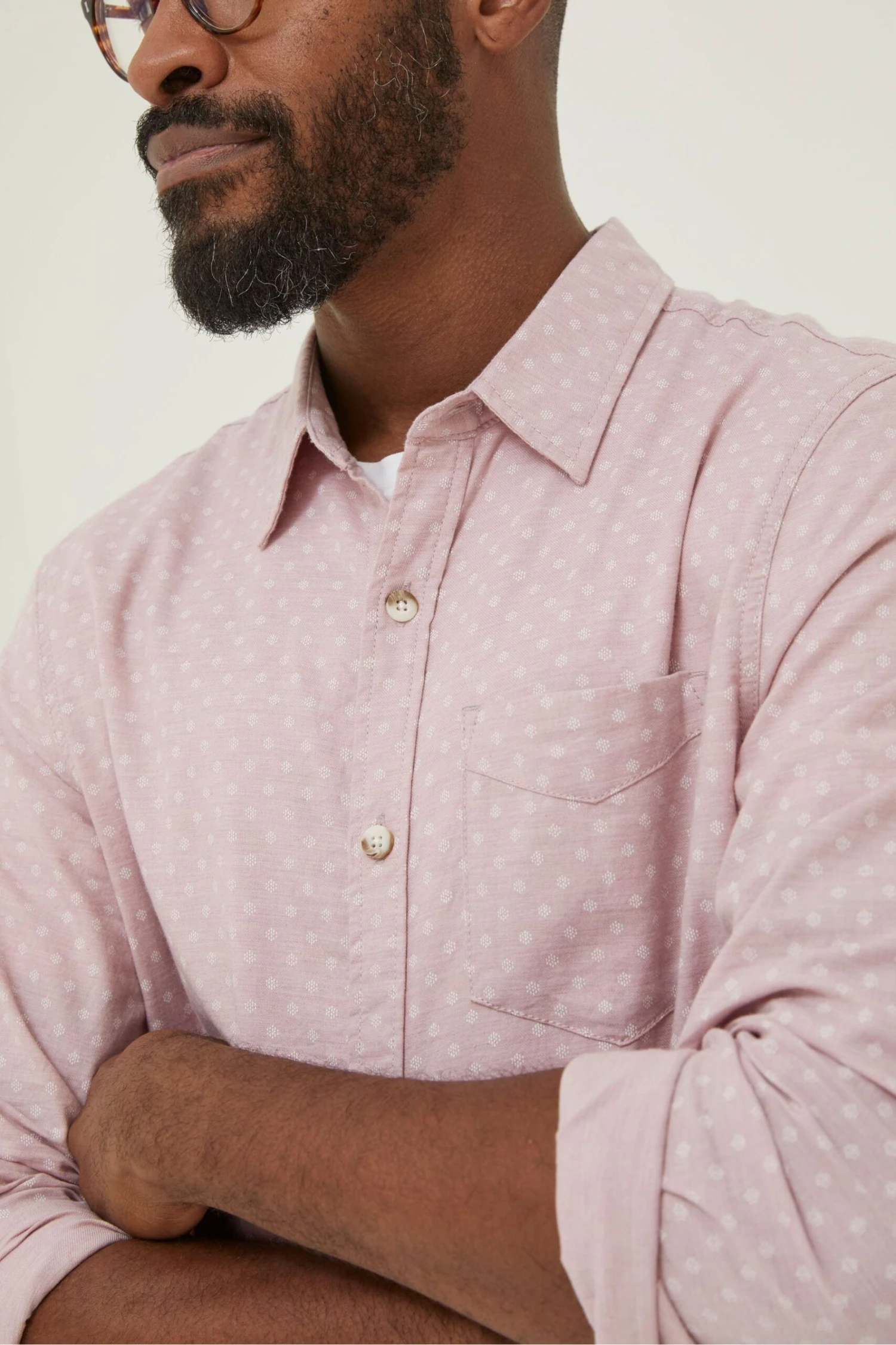 Fatface Hemd Mit Geometrischem Muster, Pink 3 Fatface Hemd Mit Geometrischem Muster, Pink – Bild 3