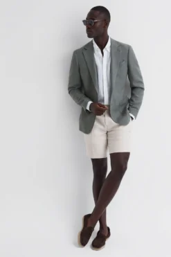 Reiss Searcy Seitlich Verstellbare Leinenshorts -Nike || Ted Baker Shop D62 925s6 scaled