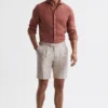 Reiss Path Chino-Shorts Aus Baumwollleinen