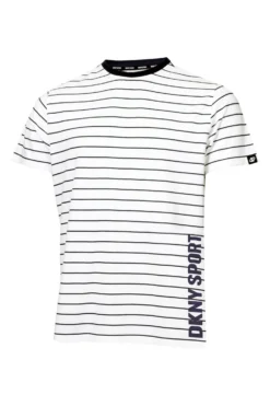 Dkny Sport Adrift Gestreiftes T-Shirt, Weiß -Nike || Ted Baker Shop D68295s5 scaled