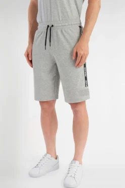 DKNY Sportshorts Mit Zierstreifen, Silber