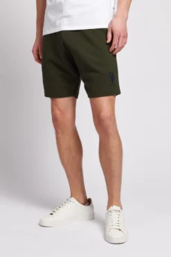 U.S. Polo Assn. Mens Green Player 3 Sweat Shorts