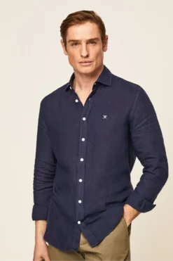 Hackett London Herrenhemd, Blau