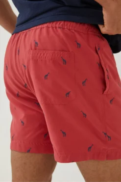 FatFace Red Trevose Giraffe Swim Shorts -Nike || Ted Baker Shop D70275s2 scaled