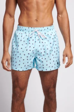 U.S. Polo Assn. Mens Blue Signature Print Swim Shorts -Nike || Ted Baker Shop D72523s3 scaled