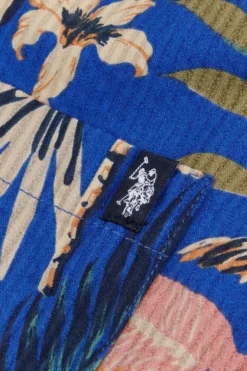 U.s. Polo Assn. Herren Kurzärmeliges Seersucker-Hemd Mit Reverskragen Und Palmenblattprint, Blau -Nike || Ted Baker Shop D72529s6 scaled