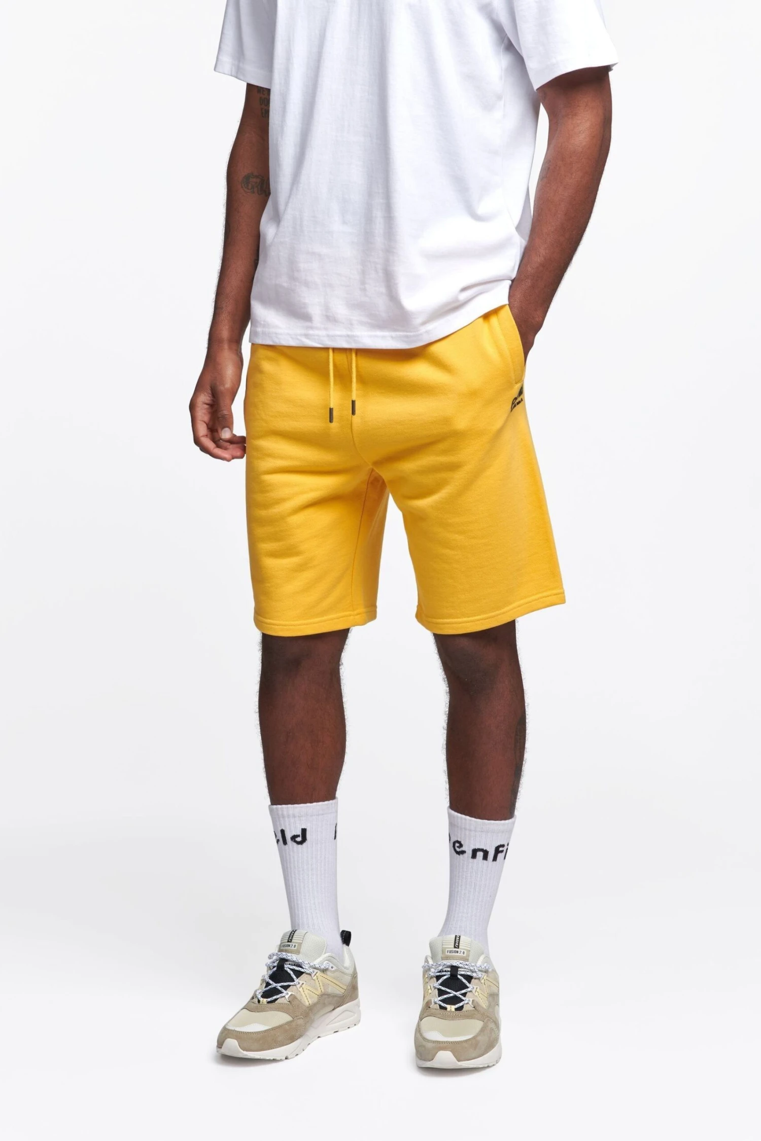 Penfield Hudson Sweat-Shorts Mit Schriftzug, Gelb 1 Penfield Hudson Sweat-Shorts Mit Schriftzug, Gelb