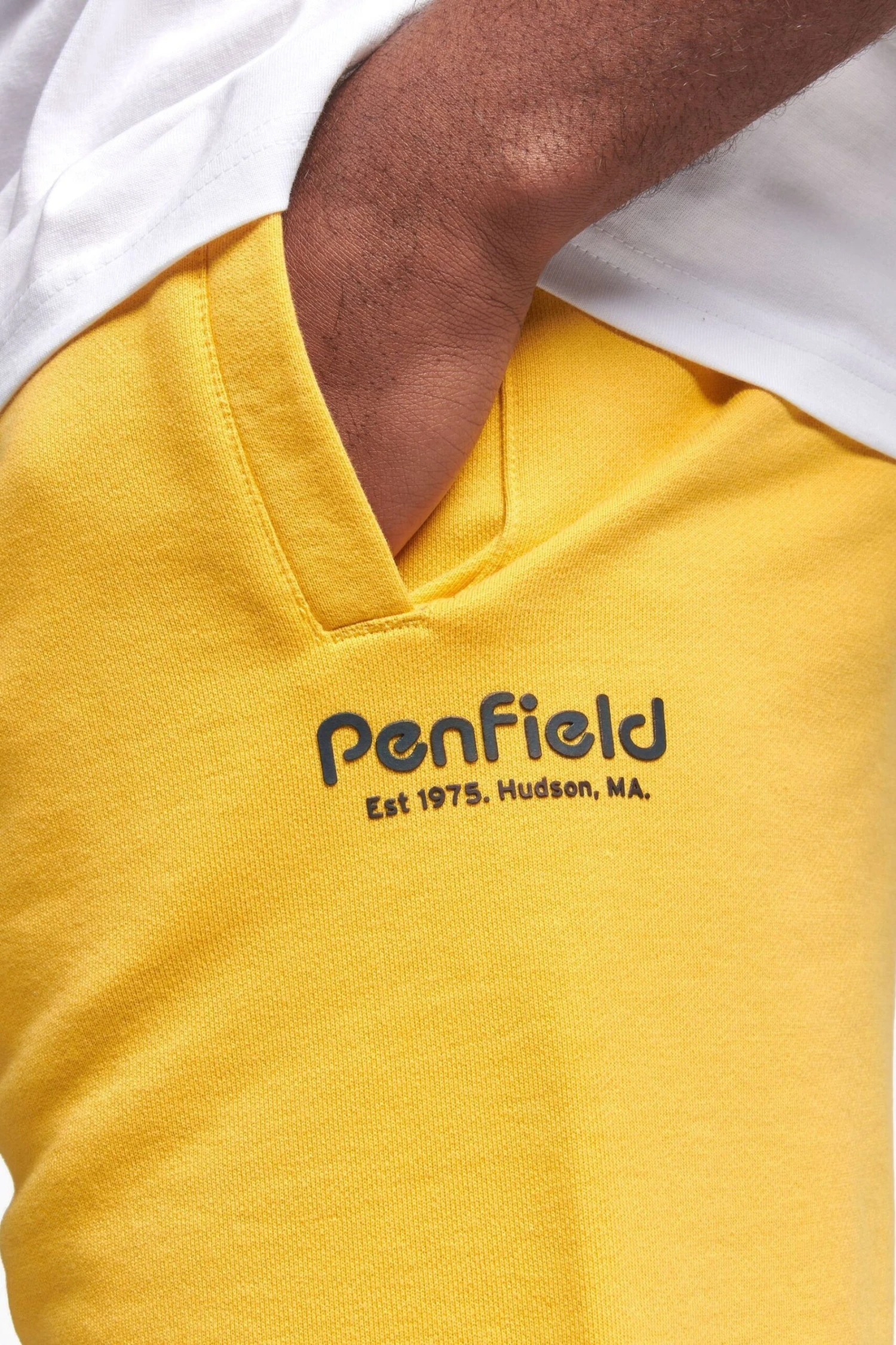 Penfield Hudson Sweat-Shorts Mit Schriftzug, Gelb 3 Penfield Hudson Sweat-Shorts Mit Schriftzug, Gelb – Bild 3