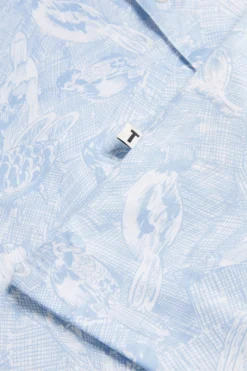 Ted Baker Mullen Langärmeliges Hemd Mit Handgemaltem Vogelprint, Blau -Nike || Ted Baker Shop D74293s5 scaled