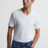 Reiss Dayton T-Shirt Aus Baumwolle Mit V-Ausschnitt