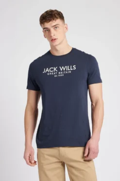 Jack Wills Carnaby T-Shirt, Dunkelblau