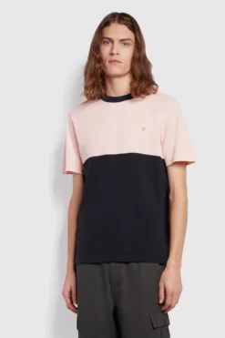 Farah Tony T-Shirt Mit Blockfarben, Pink