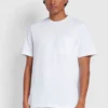 Farah Stacy T-Shirt Mit Tasche, Weiß