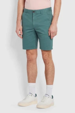 Farah Hawk Stückgefärbte Shorts, Grün