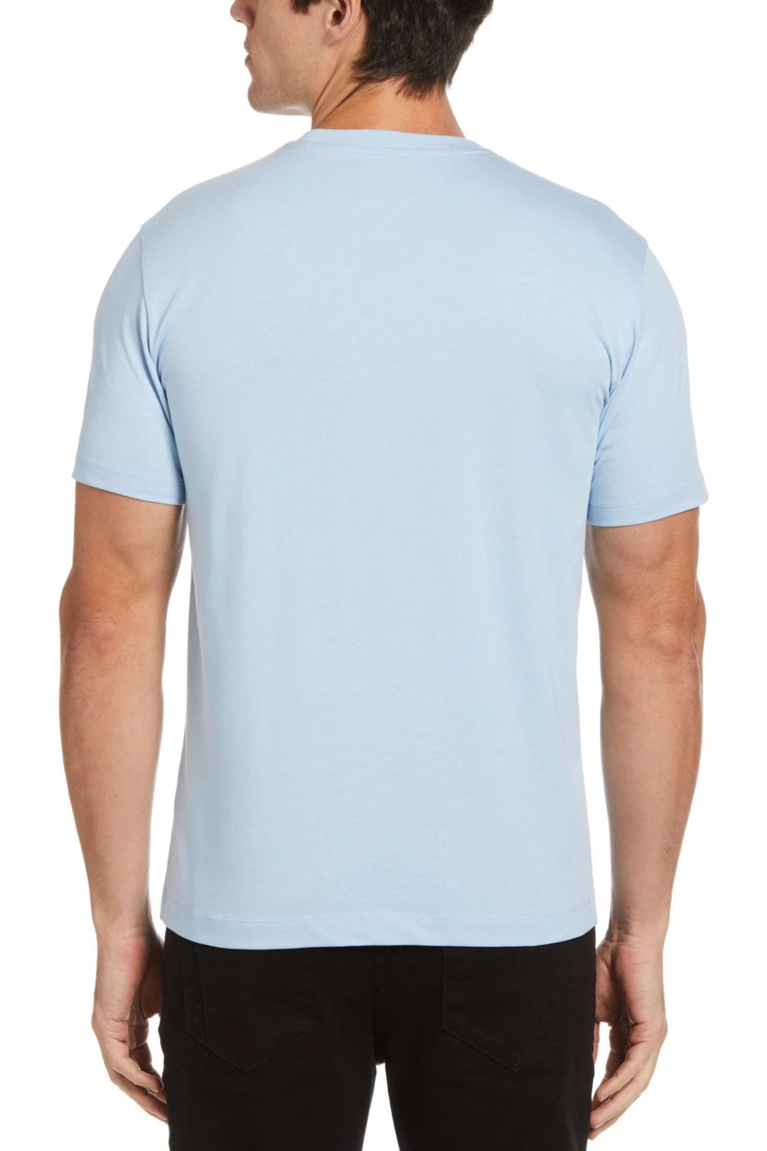 Original Penguin Pin Point T-Shirt, Azurblau 2 Original Penguin Pin Point T-Shirt, Azurblau – Bild 2