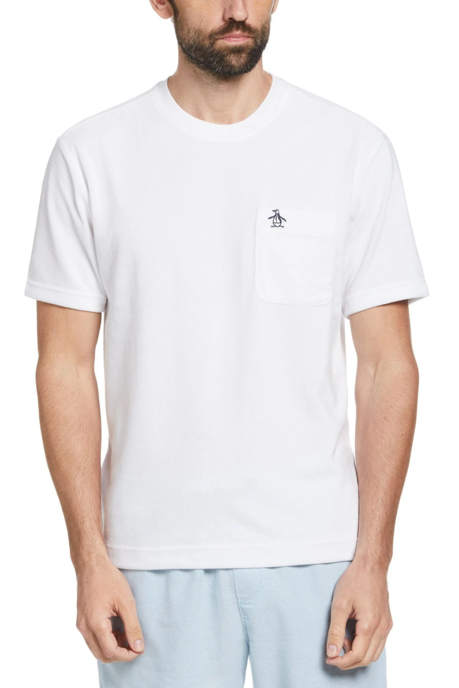 Original Penguin White Corduroy T-Shirt 1 Original Penguin White Corduroy T-Shirt
