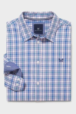 Crew Clothing Company Klassisches, Kariertes Baumwollhemd, Blau -Nike || Ted Baker Shop D89445s4 scaled