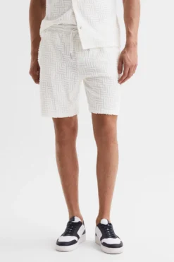 Reiss Brooklyn Shorts Aus Frottee Mit Kordelzug