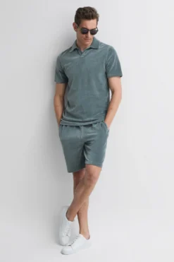Reiss Tortuga Gerippte Shorts Aus Velours Mit Kordelzug