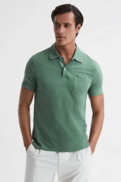 Reiss Nammos Polo-Shirt Aus Baumwolle In Slim Fit