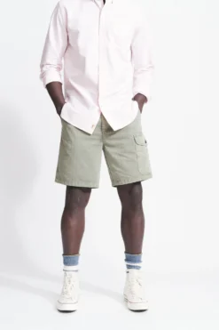 Aubin Toynton Utility-Shorts Mit Waschung, Khakigrün
