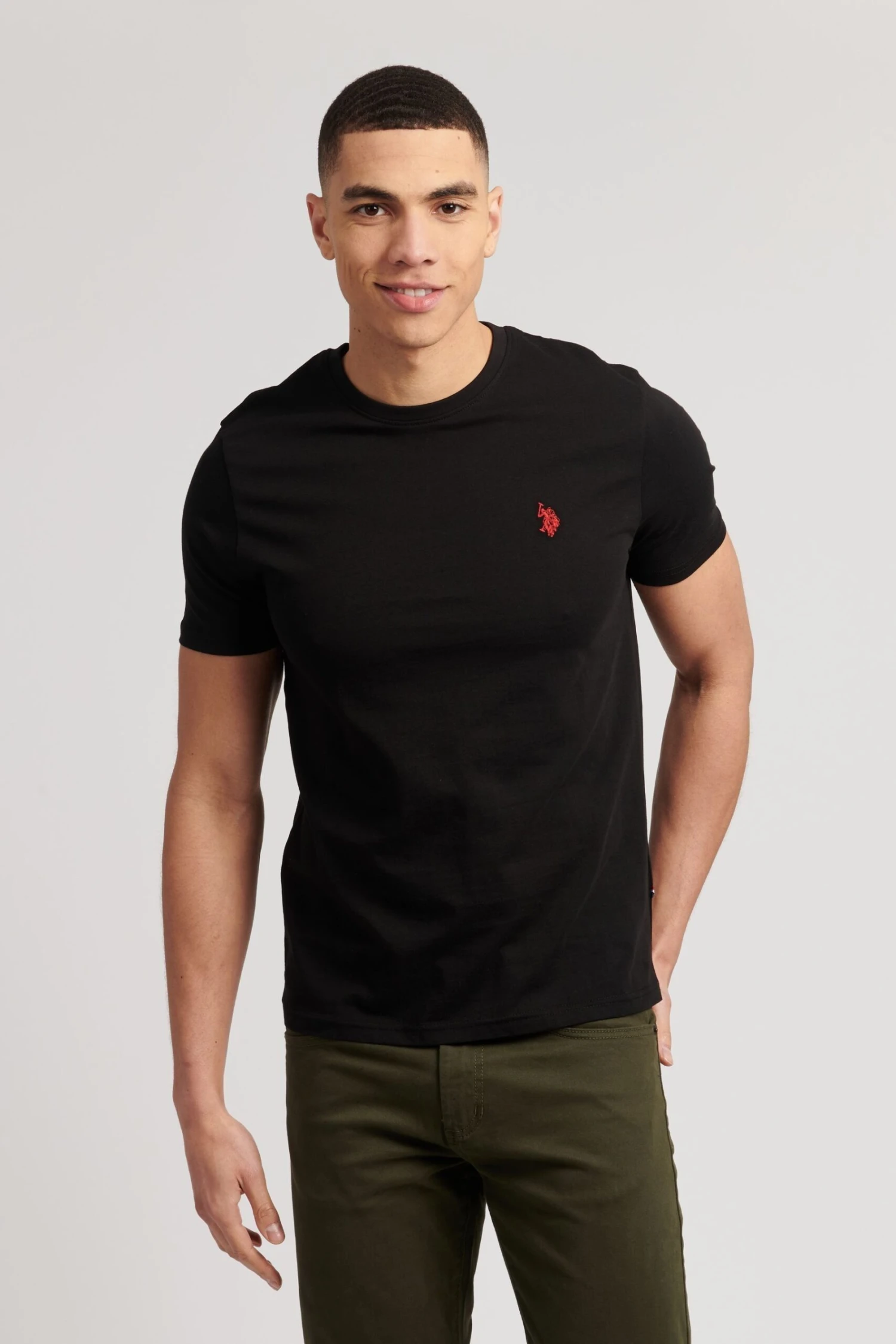 U.S. Polo Assn. Core Jersey-T-Shirt, Schwarz 1 U.S. Polo Assn. Core Jersey-T-Shirt, Schwarz