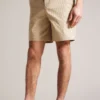 Ted Baker Creswel Shorts Mit Elastischem Taillenbund Und Kordelzug, Natur
