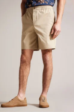 Ted Baker Creswel Shorts Mit Elastischem Taillenbund Und Kordelzug, Natur