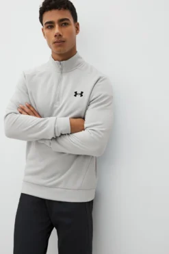 Under Armour Fleece-Oberteil Mit Kurzem Reißverschluss, Schwarz