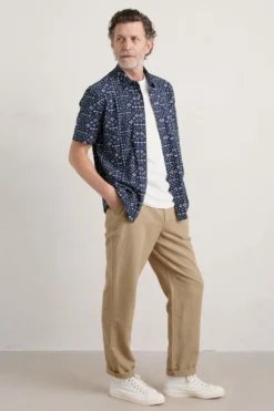 Seasalt Cornwall Mens Heron Check Short Sleeve Shirt -Nike || Ted Baker Shop M95037s3 scaled