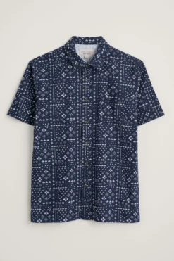 Seasalt Cornwall Mens Heron Check Short Sleeve Shirt -Nike || Ted Baker Shop M95037s4 scaled