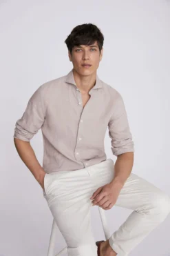 Moss Leinenhemd In Tailored Fit, Natur -Nike || Ted Baker Shop N02467s3 scaled