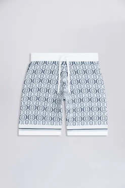 MOSS Blue Retro Knitted Shorts -Nike || Ted Baker Shop N02470s4 scaled