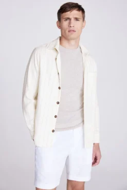 Moss Gestreifte Hemdjacke, Natur