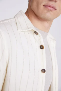 Moss Gestreifte Hemdjacke, Natur -Nike || Ted Baker Shop N02478s4 scaled