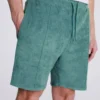 Moss Frottee-Shorts, Grün