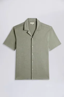 Moss Strickhemd Mit Kubanischem Kragen, Salbeigrün -Nike || Ted Baker Shop N02484s4 scaled