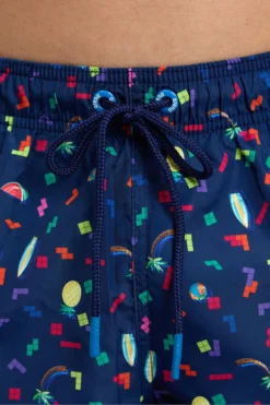 Arena Mens Blue Allover Beach Shorts -Nike || Ted Baker Shop N37786s4 scaled