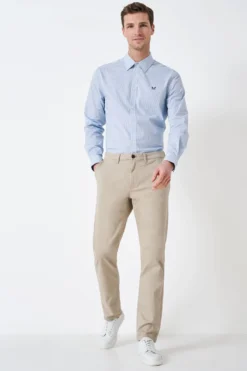 Crew Clothing Company Klassisches Kariertes Hemd Aus Leinen, Hellblau -Nike || Ted Baker Shop N41919s3 scaled