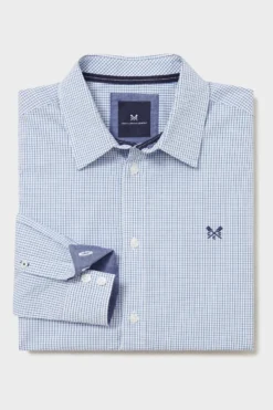 Crew Clothing Company Klassisches Kariertes Hemd Aus Leinen, Hellblau -Nike || Ted Baker Shop N41919s5 scaled