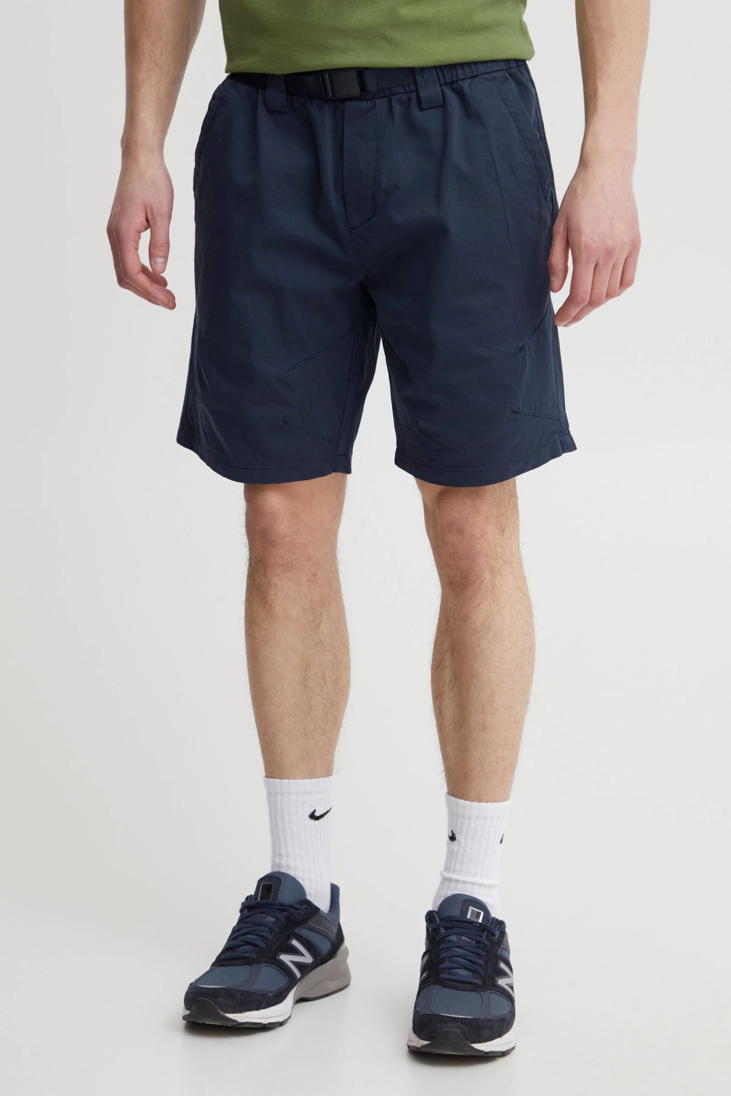 Blend Kneelength Chino Shorts With Belt 1 Blend Kneelength Chino Shorts With Belt