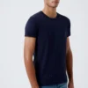 French Connection Dark Navy Neppy Speckled T-Shirt