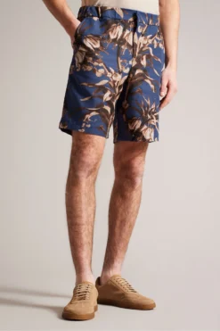Ted Baker Canriya Bedruckte Shorts, Blau