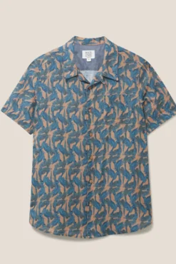 White Stuff Waving Kurzärmeliges Hemd Mit Papagei-Print, Pink -Nike || Ted Baker Shop T51797s6 scaled