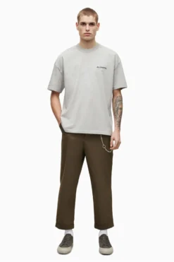 All Saints Grey Underground Short Sleeve Crew Neck T-Shirt -Nike || Ted Baker Shop T77600s3 scaled