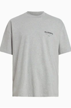 All Saints Grey Underground Short Sleeve Crew Neck T-Shirt -Nike || Ted Baker Shop T77600s7 scaled
