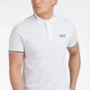 Barbour International Barbour® International Essential Polo-Shirt Mit Zierstreifen, Weiß