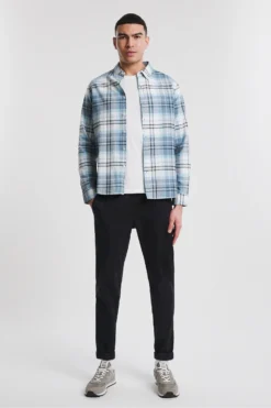 Jacamo Langärmeliges, Kariertes Oxford-Hemd, Blau